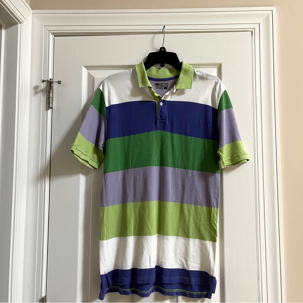 82 Zero Multi-Color Striped Polo Shirt – Youth XL / Fits Men’s S – NWOT